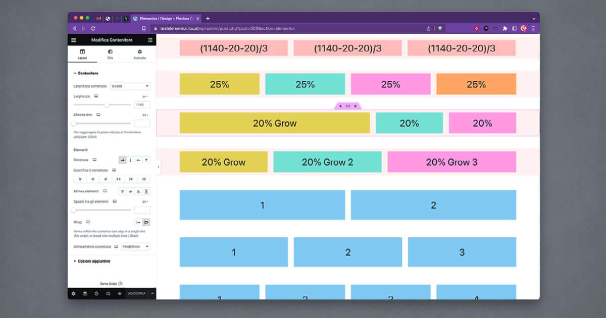 Elementor Flexbox Container